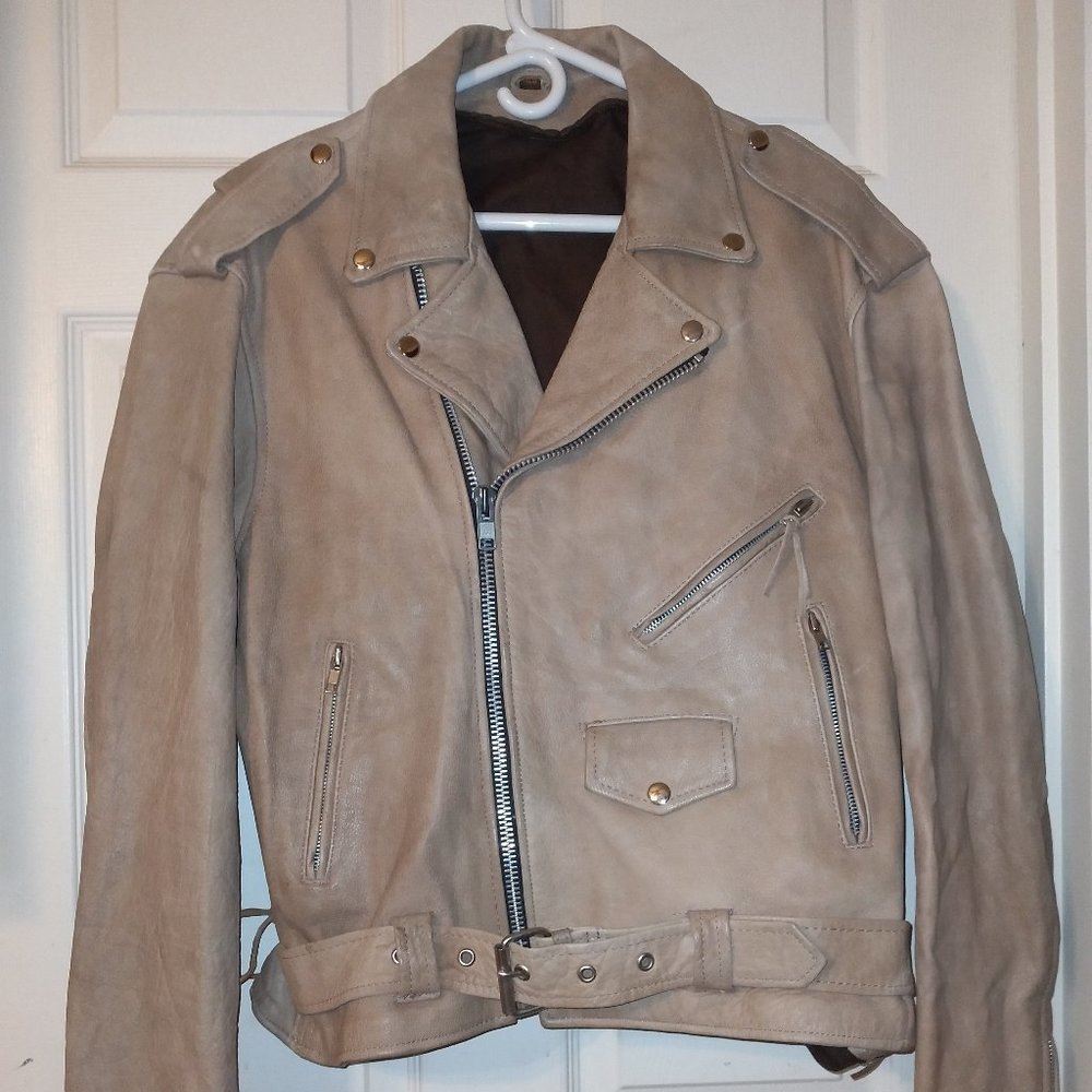 Womens Leather heavy riding jacket XL
